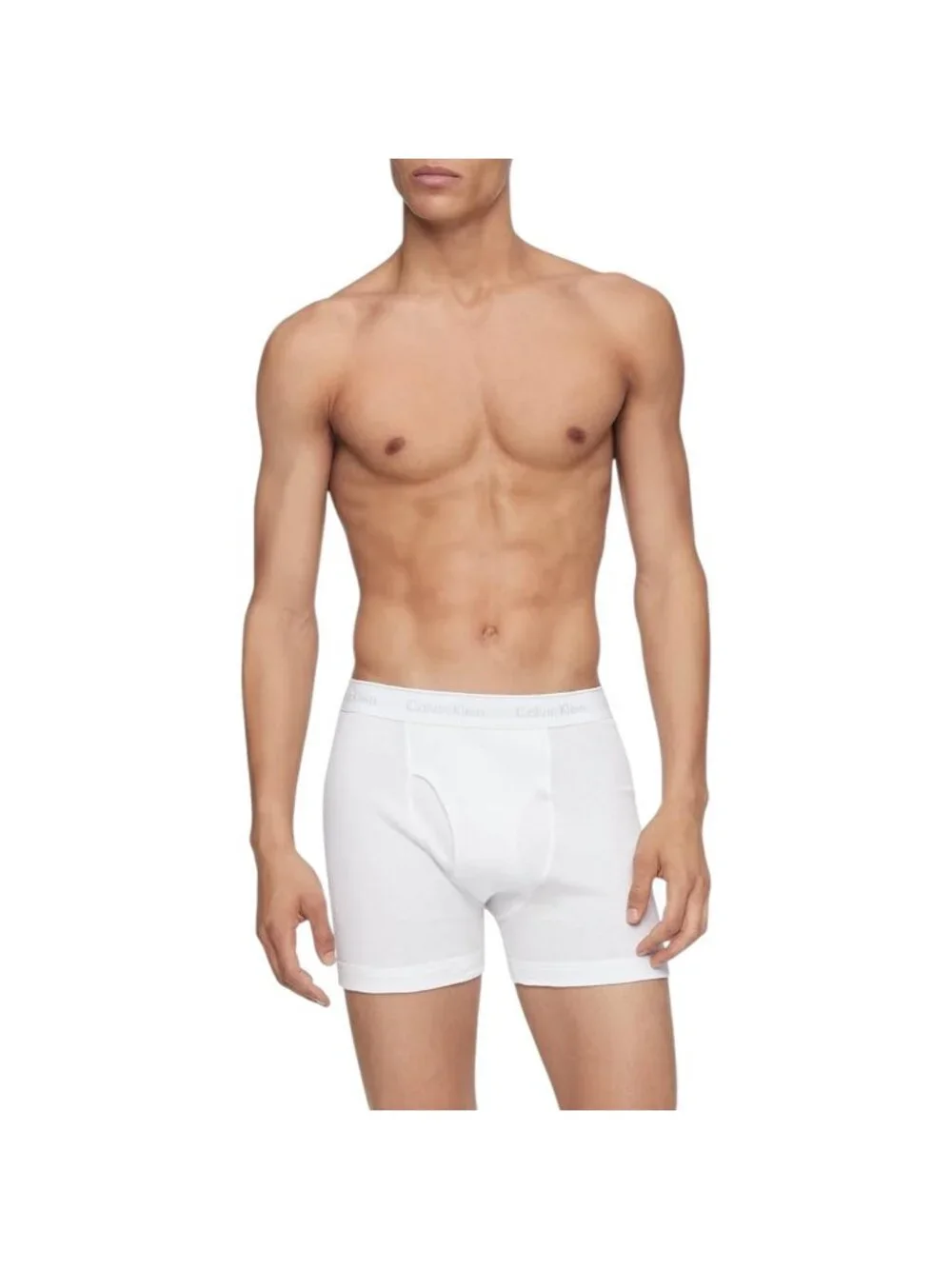 New Calvin Klein CK Classic Cotton Boxer Briefs Underwear Gray 3 Pack Men MEDIUM